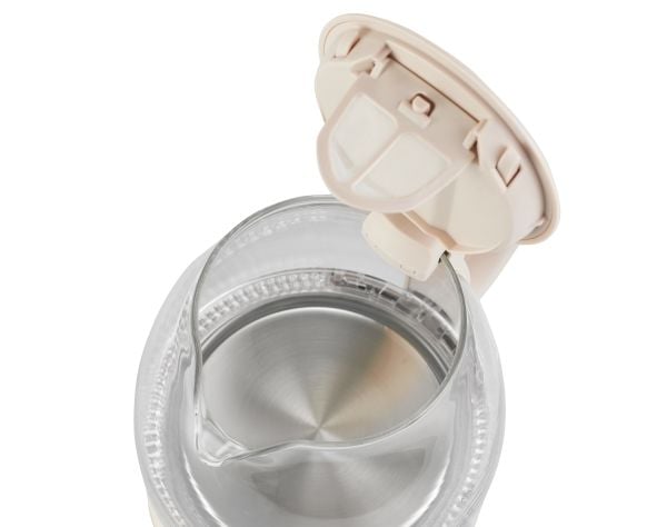 Adler AD 1283C, 1 l, 900 W, Krem, Glass, Vannivåindikator, Trådløs
