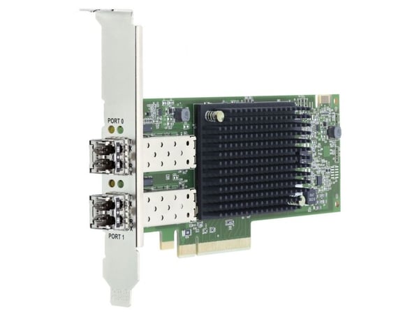 Lenovo ThinkSystem Emulex LPe32002 V2 - Vertbussadapter - PCIe 4.0 x8 lav profil - 32Gb Fibre Channel Gen 7 (Short Wave) x 2 - for ThinkSystem SR63...