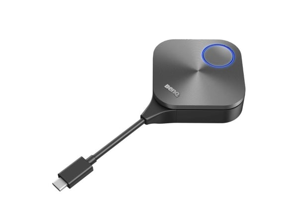 BenQ TWY31 - Nettverksmediestrømadapter - USB-C - Wi-Fi 5 - sølvgrå