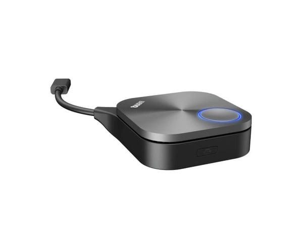 BenQ TWY31 - Nettverksmediestrømadapter - USB-C - Wi-Fi 5 - sølvgrå