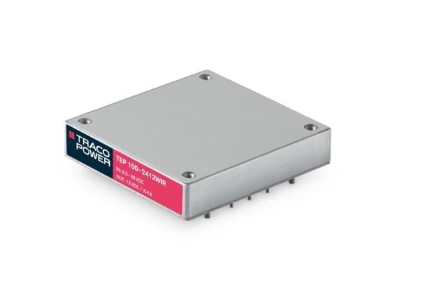 TracoPower TEP 100-2412WIR DC/DC-muunnin, piirilevy 24 V/DC 12 V/DC 8400 mA 100 W Lähtöjen määrä: 1 x
