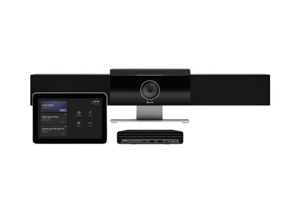 Poly Studio - Small-Medium Room Kit - videokonferansesett (berøringsskjermkonsoll, videolinje) - power adapter included - ingen PC