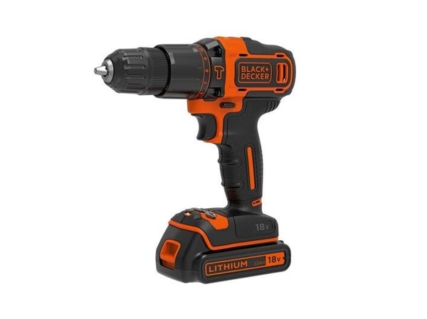Black + Decker 18V iskuporakone 2g 2 Batt 2.0ah kotelo