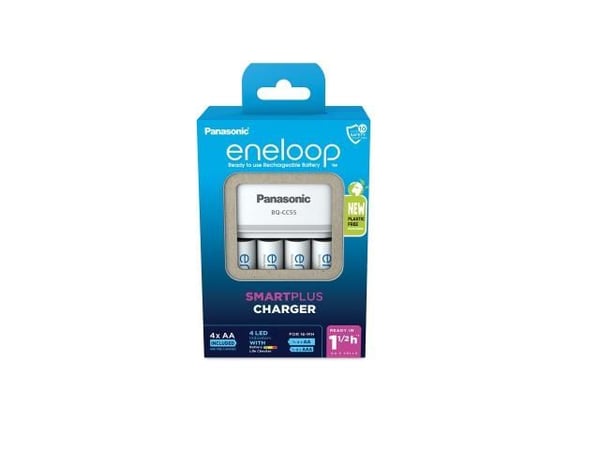 Panasonic eneloop Smart & Quick BQ-CC55 - 1,5 - 3 t batterilader - (for 4xAA/AAA)