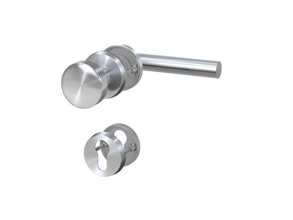 BASI 7308-2288, Håndtakssett for nøkkelbruk, Rustfritt stål, Rustfritt stål, Venstrehendt, DIN EN 1906:2010-09