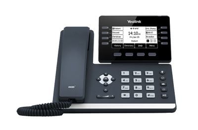 Yealink SIP-T53, IP Phone, Harmaa, Johdollinen puhelin, Pöytä/Seinä, Kanavansisäinen, Kaistan ulkopuolella, SIP-tiedot, 8 linjat
