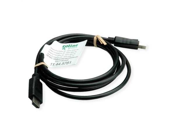 ROLINE 11.44.5782-10, DisplayPort, HDTV, 3 m, Sort