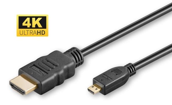Gembird 4,5 m HDMI-M/mikro HDMI-M HDMI-kabel 4,5 m HDMI Type A (standard) HDMI Type D (mikrofon) Svart (CC-HDMID-15)
