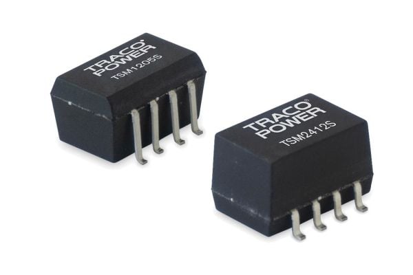 TracoPower TSM 2405D DC/DC-muunnin, SMD 24 V/DC 5 V/DC 200 mA 1 W Lähtöjen lukumäärä: 1 x