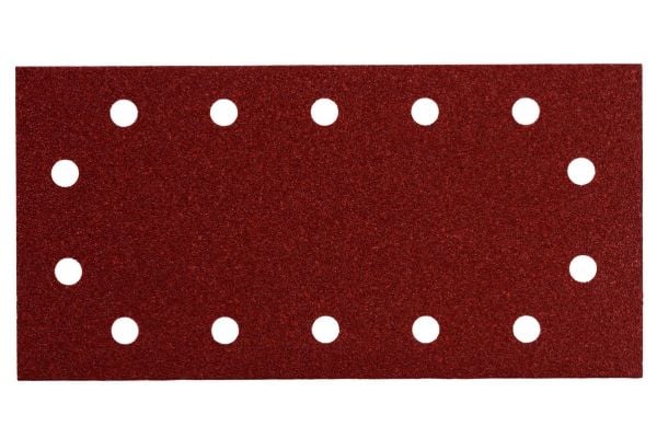 Metabo 625786000, Sand-papir, Plast, Polyester, Rustfritt stål, Stål, Tre, Brun, Rød, Rektangulær, 115 mm, 230 mm