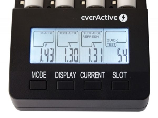 Everactive NC-3000, Nikkel-kadmium (NiCd), Nikkelmetallhydrid (NiMH), Overoppheting, AA, AAA, C, D