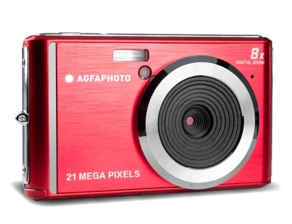 AgfaPhoto Realishot DC5200, 21 MP, 5616 x 3744 piksler, CMOS, HD, 89 g, Rød
