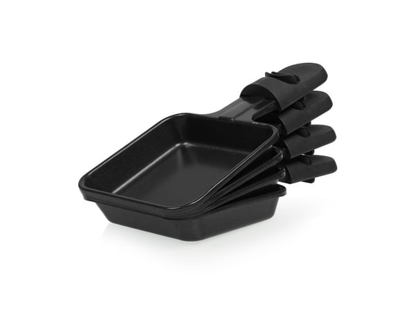 Tristar RA-2745 Raclette non-stick belegg, indikatorlys, 4 panner, med grillstein svart, grå (RA-2745)