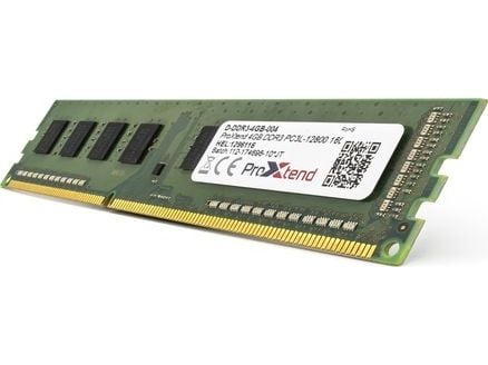 ProXtend - DDR3L - modul - 4 GB - DIMM 240-pin - 1600 MHz / PC3L-12800 - CL11 - 1.35 V - ikke-bufret - ikke-ECC