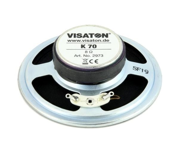 Visaton K 70, 2 W, Rund, 3 W, 8 O, 170 - 20000 Hz, Svart