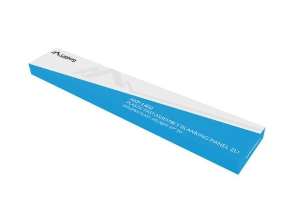 Lanberg - Rackblankingspanel - RAL 9004, svart - 2U - 19"