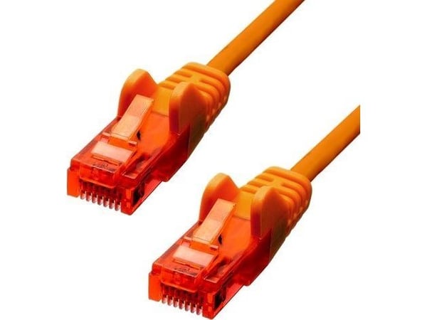 ProXtend - Koblingskabel - RJ-45 (hann) til RJ-45 (hann) - 10 m - 5 mm - UTP - CAT 6 - IEEE 802.3af - med støvel, uten hindringer, flertrådet - ora...