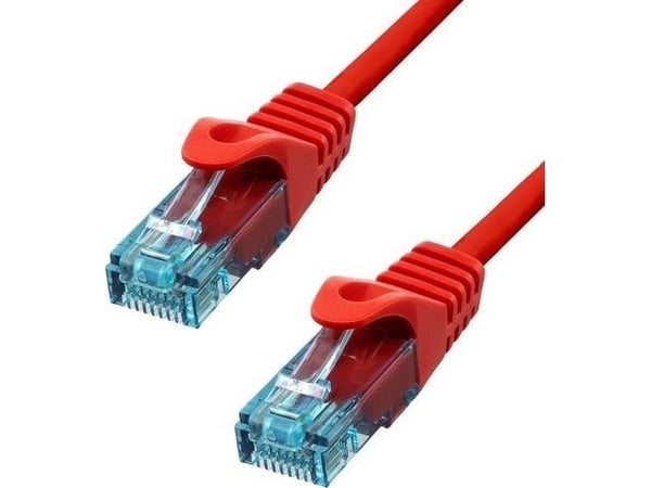 ProXtend 6AUTP-05R, 5 m, Cat6a, U/UTP (UTP), RJ-45, RJ-45, Rød