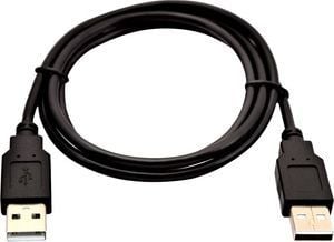V7 - USB-kaapeli - USB (uros) - USB (uros) - USB 2.0 - 1 m