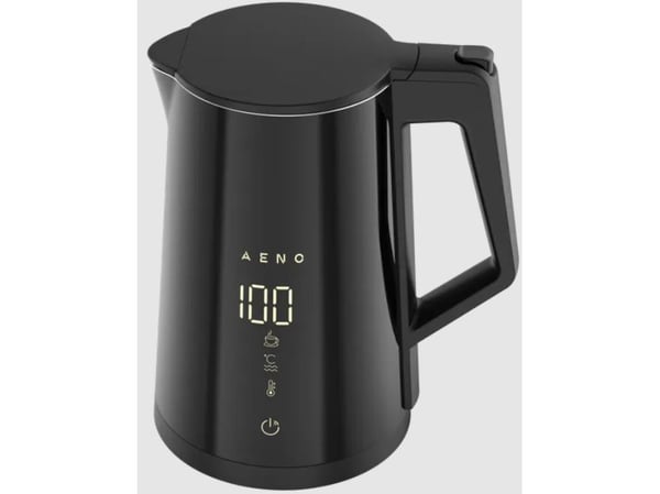 AENO EK7S, 1,7 l, 2200 W, Svart, Stål, Justerbar termostat, Överhettningsskydd