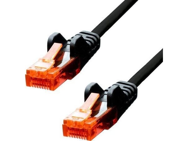 ProXtend - Koblingskabel - RJ-45 (hann) til RJ-45 (hann) - 7 m - 5 mm - UTP - CAT 6 - IEEE 802.3af - med støvel, uten hindringer, flertrådet - svart