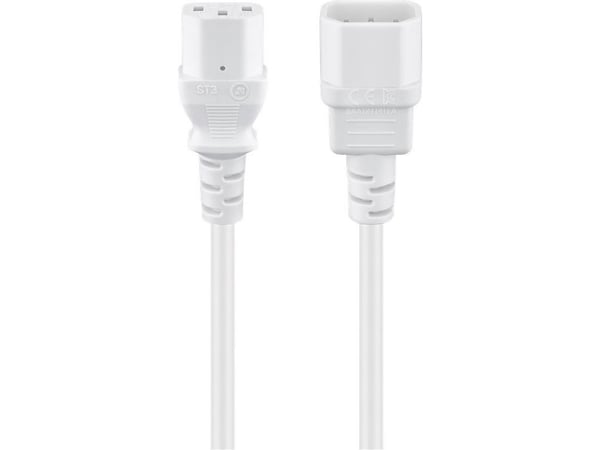 Goobay 97585, 3 m, C14 liitin, C13 liitin, H05VV-F3G, 250 V