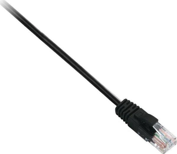 V7 - Koblingskabel - RJ-45 (hann) til RJ-45 (hann) - 1 m - UTP - CAT 6 - formstøpt, uten hindringer - svart