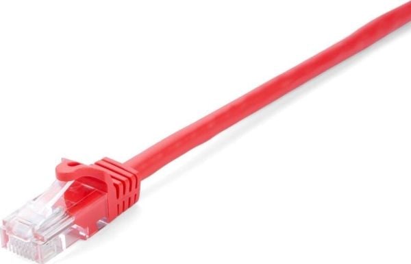 V7 - Koblingskabel - RJ-45 (hann) til RJ-45 (hann) - 1 m - UTP - CAT 6 - formstøpt, uten hindringer - rød