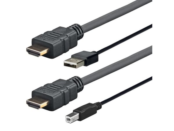 VivoLink Pro - Video/lydkabel - USB, HDMI hann til USB-type B, HDMI hann - 2 m - svart - 4 K 60 Hz (4096 x 2160) støtte