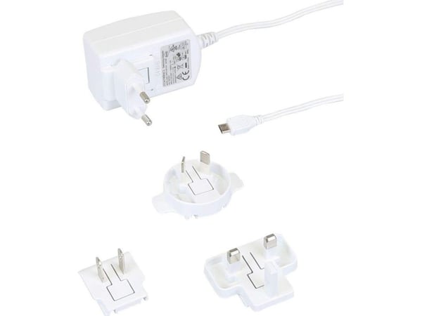 Raspberry Pi T5875DV - Virtasovitin - 13 Watt - 2,5 A (Micro-USB tyyppi B) - valkoinen