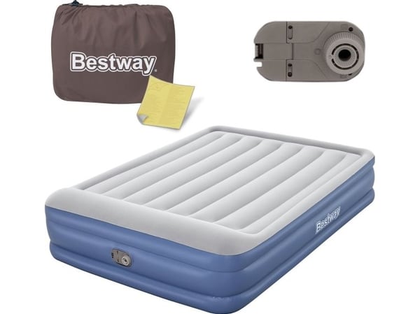 Bestway 67630 / 23, Kaksoispatja, Queen-koko, Suorakulmio, Sisätila, Sisäänrakennettu ilmapumppu
