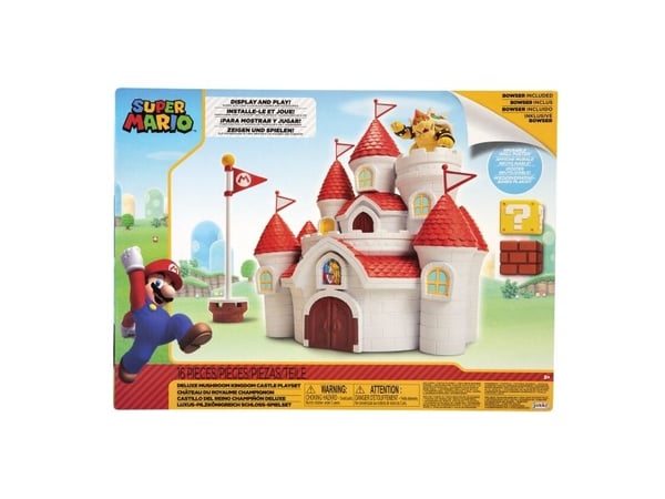 Nintendo Deluxe Mushroom Kingdom Castle, Slott, 3 år, Flerfarget, Plast