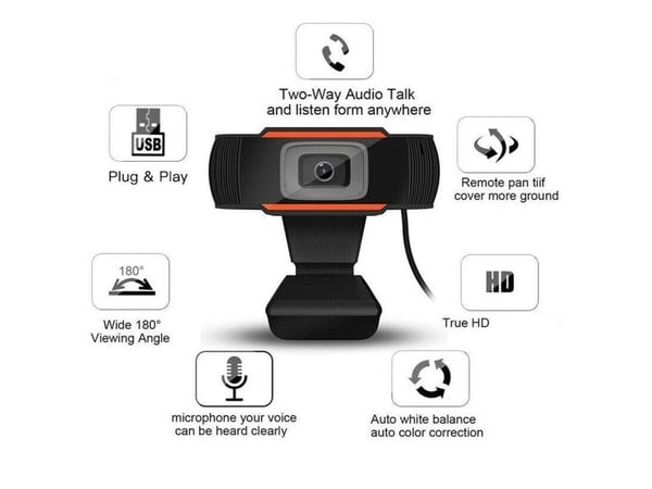 Platinet PCWC720, 1280 x 720 piksler, HD, 720p, AVI, 180°, Automatisk