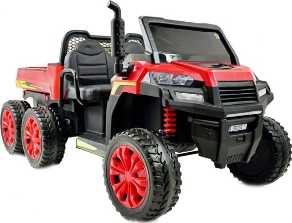 Super-Toys BUGGY 6 WHEELER 2 LAPSELLE, TURNER, SUURET PYÖRÄT, SUURI ISTUIN, TEHOKKAIN VERSIO/A730-2