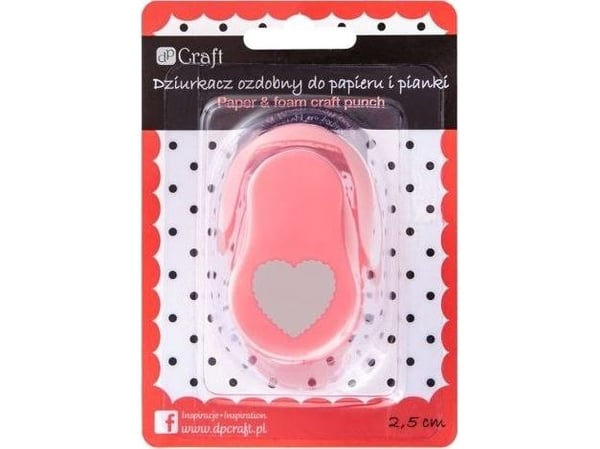 DP Craft stanseverktøy for papir og skum DPCRAFT 2,5 cm Dalprint hjerte frynse