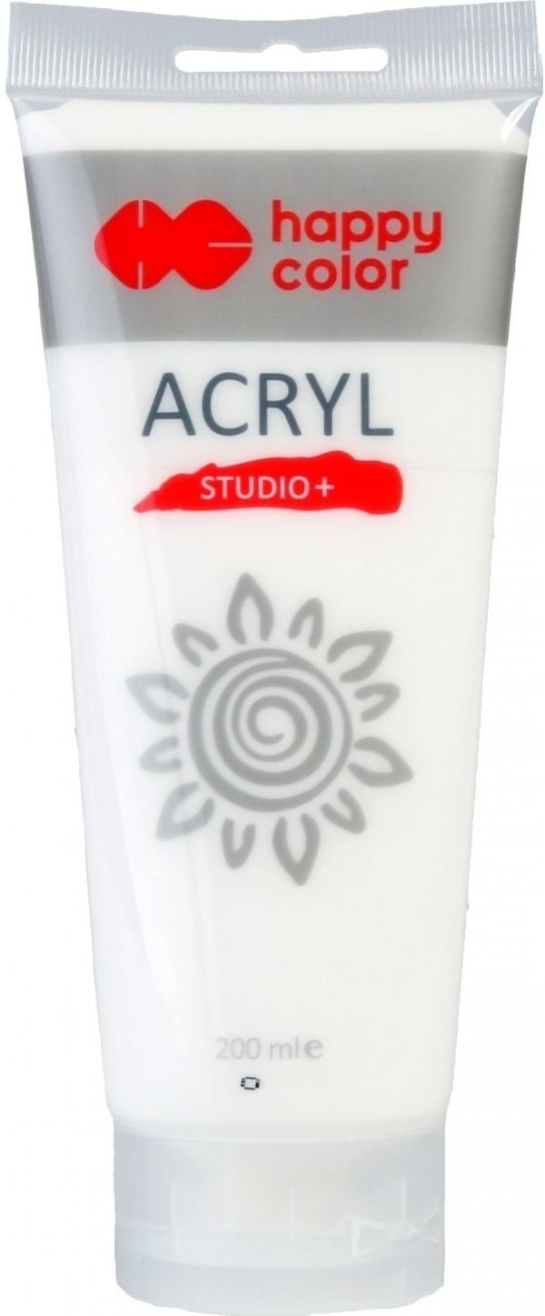 Happy Color akrylmaling Studio Happy Color 200 ml titanhvit