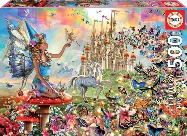 Educa 19247 Fairies And Butterflies 500 Piece Jigsaw Puzzle For Adults And Children