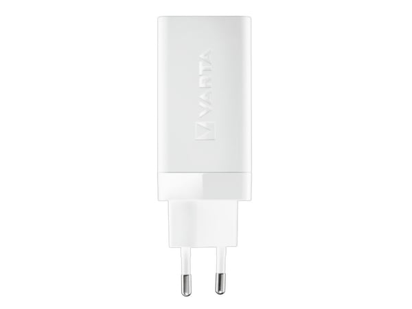 Varta - Strømadapter - 65 watt - 3.25 A - PD, QC 3.0 - 3 utgangskontakter (2 x USB-C, USB)