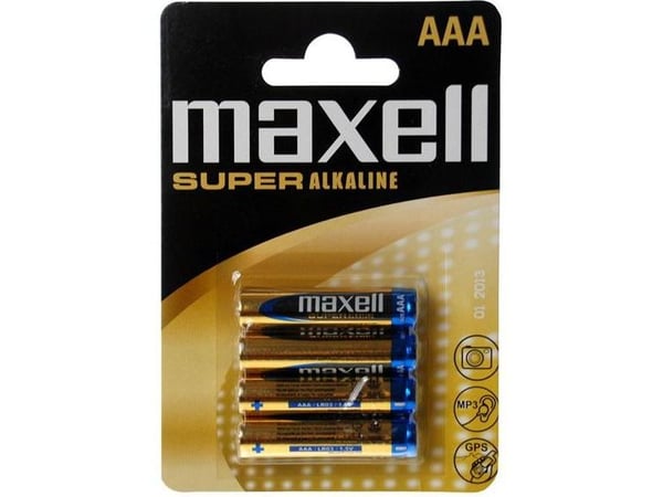 Maxell Super Alkaline XL LR03 XL - Batteri 4 x AAA - Alkaline