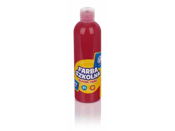 Skolemaling natur tempera astra 250 ml rød mørk