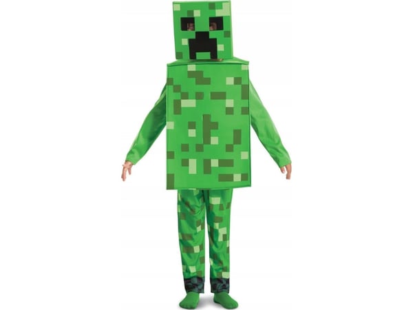 Disquise Minecraft Carnival Costume Boy Creeper Costumes Fancy Dress 110-122cm (4-6 år)