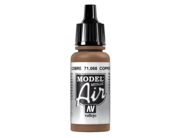 Vallejo 71.068, 17 ml, Kopper, Metallisk, Flaske