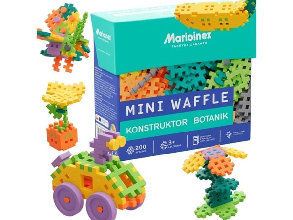Mini vaffelblokker - Constructor Botanist 200 elementer
