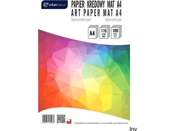 Interdruk Kritpapper A4/100 matt INTERDRUK Interdruk