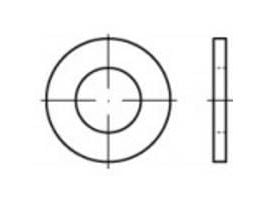 Toolcraft 105359, Låseskive, Stål, Rustfritt stål, Rund, 3 mm, 1,9 cm