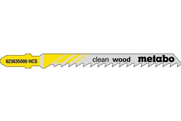 Metabo 623635000, Stikksagblad, Sponplate, Fibre board, Løvtre, Mykt tre, Grå, Gult, 7,4 cm, 4 mm, 1,5 mm
