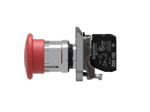 Schneider Electric XB4, Nappi, IP66, IK06, 40 mm, 82 mm, 47 mm
