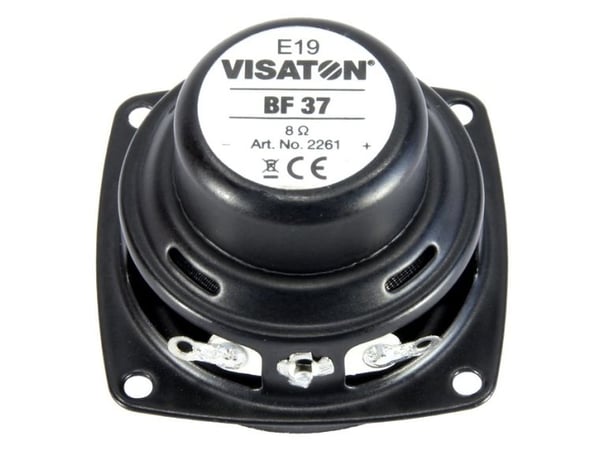 Visaton BF 37, Full rekkevidde, 5 W, 8 W, 8 O, 100 - 20000 Hz, Svart