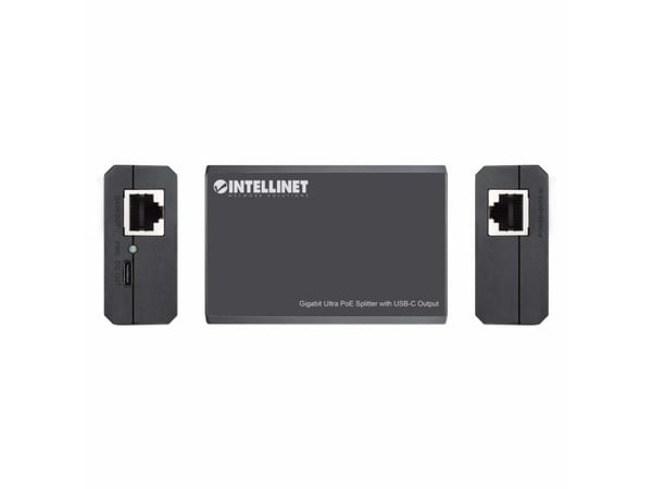 Intellinet 561693, IEEE 802.3, IEEE 802.3ab, IEEE 802.3af, IEEE 802.3at, IEEE 802.3bt, IEEE 802.3u, 10/100/1000Base-T(X), Cat5e, Sort, Plast, 0 - 4...