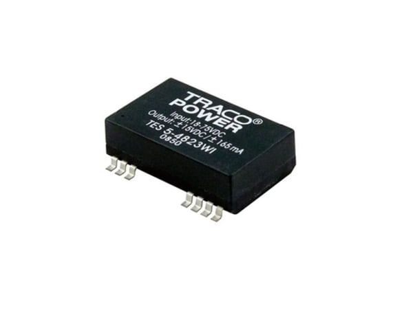 TracoPower TES 5-2421WI DC/DC-muunnin, SMD 24 V/DC 5 V/DC, -5 V/DC 200 mA 5 W Lähtöjen määrä: 2 x